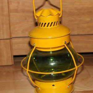 Yellow vintage lantern